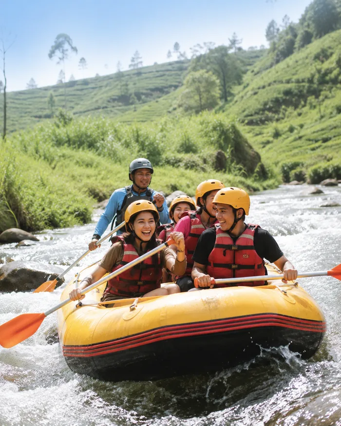 Peserta outbound Bumi Selatan di Pangalengan