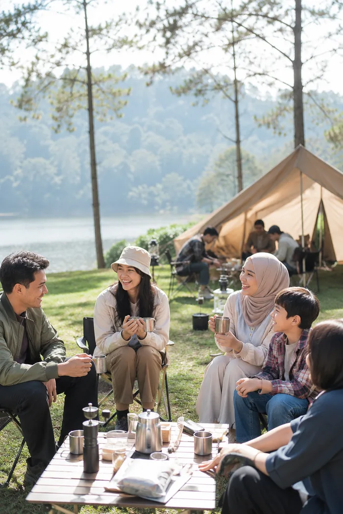 Camping dan gathering di Pangalengan